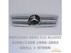 Решётка радиатора AMG Look Chrome на Mercedes CLK класс W208