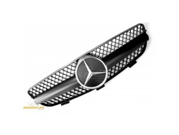 Решётка радиатора AMG CLK63 Look Matt Black на Mercedes CLK класс W209