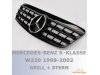 Решётка радиатора от Germanparts Glossy Black на Mercedes S класс W220