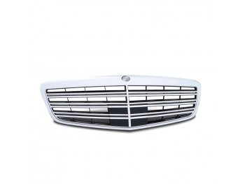 Решётка радиатора Avantgarde под дистроник Chrome на Mercedes S класс W221 рестайл