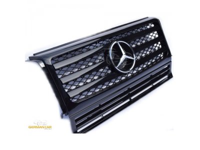 Решётка радиатора AMG Look Glossy Black на Mercedes G класс W463