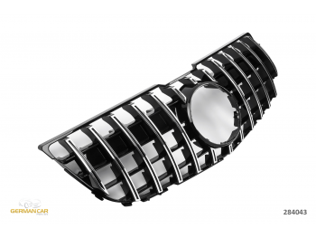 Решётка радиатора AMG GT Look Black Chrome от GermanParts на Mercedes GLK X204 рестайл