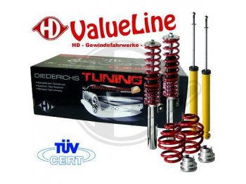 Комплект регулируемой подвески ValueLine от HD для Peugeot 206 / 206 CC
