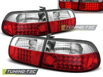 Задние фонари LED Red Crystal от Tuning-Tec на Honda Civic V 3D