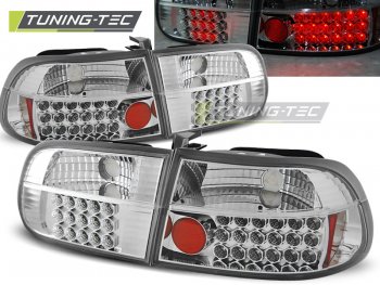Задние фонари LED Chrome от Tuning-Tec на Honda Civic V 3D