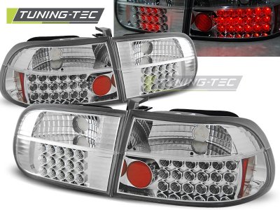 Задние фонари LED Chrome от Tuning-Tec на Honda Civic V 3D