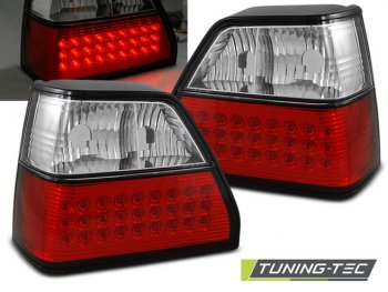 Задние фонари LED Red Crystal от Tuning-Tec на Volkswagen Golf II