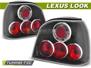 Задние фонари Lexus Look Black от Tuning-Tec на Volkswagen Golf III