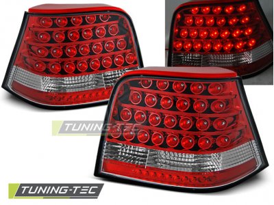 Задние фонари LED Red Crystal от Tuning-Tec на VW Golf IV