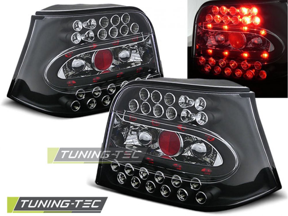 Задние фонари LED Black Var2 от Tuning-Tec на VW Golf IV