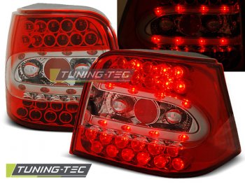 Задние фонари LED Red Crystal V3 от Tuning-Tec на VW Golf IV