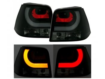 Задние фонари Neon Tube Black на Volkswagen Golf IV