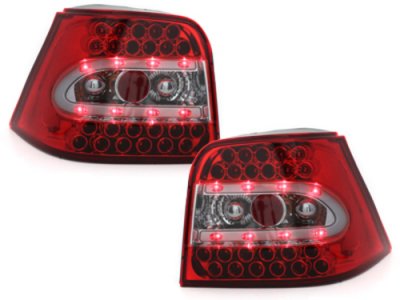 Задние фонари LED Red Crystal на Volkswagen Golf IV