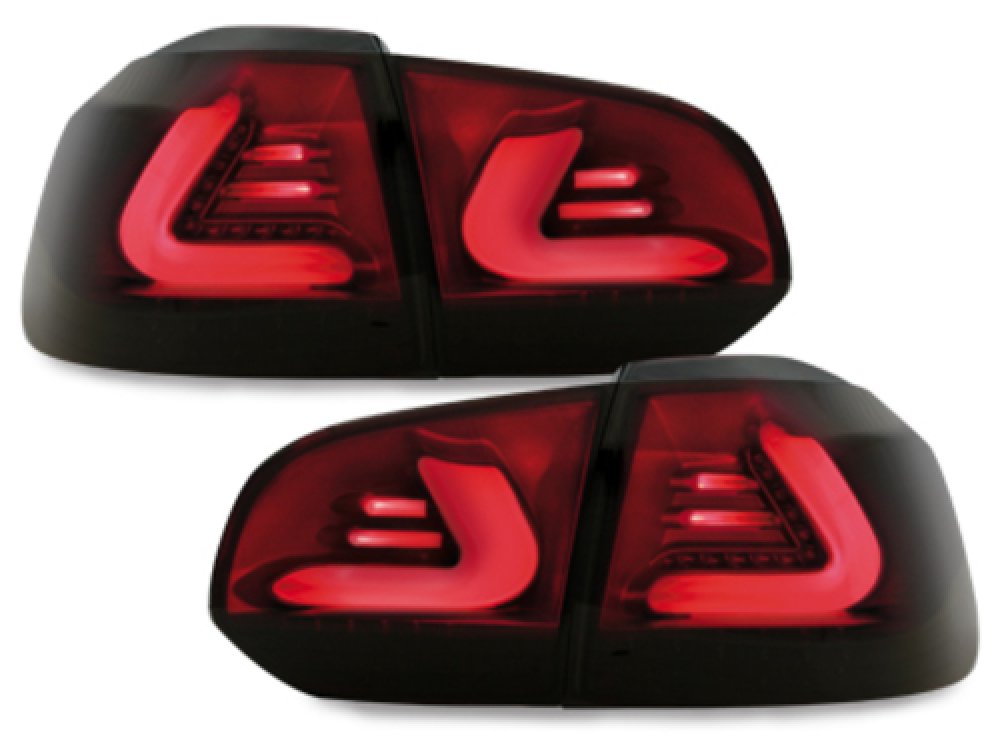 Задние фонари CarDNA LED Black Smoke на Volkswagen Golf VI
