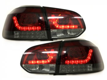Задние фонари Full LED Red Smoke на Volkswagen Golf VI