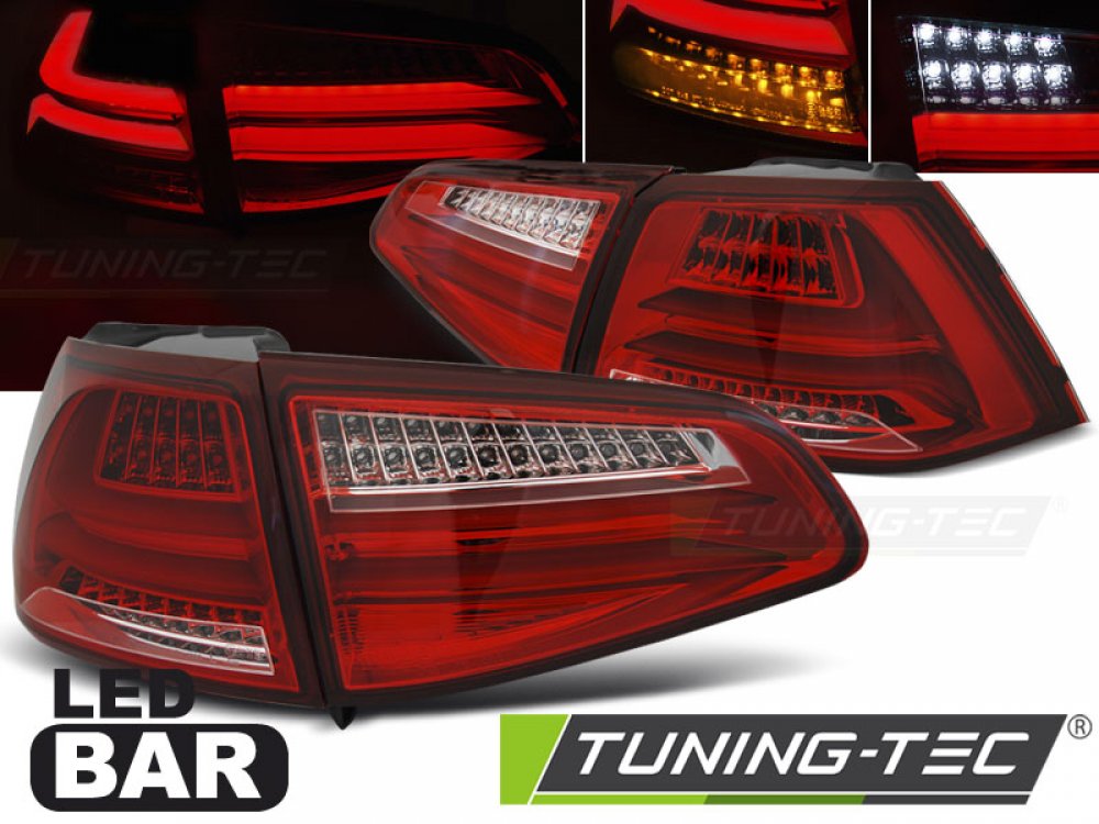 Задние фонари F-Look Full LED Red Crystal на Volkswagen Golf VII