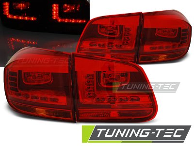 Задние фонари LedTech Red Crystal на VW Tiguan рестайл