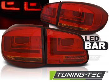 Задние фонари LedBar Red на VW Tiguan