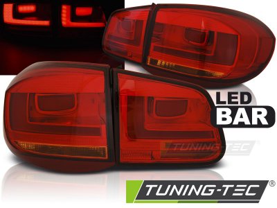 Задние фонари LedBar Red на VW Tiguan