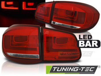 Задние фонари LedBar Red Crystal на VW Tiguan