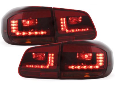 Задние фонари LED Red Smoke на VW Tiguan рестайл