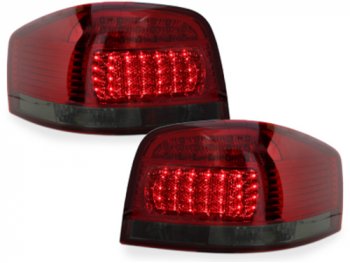 Задние светодиодные фонари LED Red Smoke на Audi A3 8P 3D