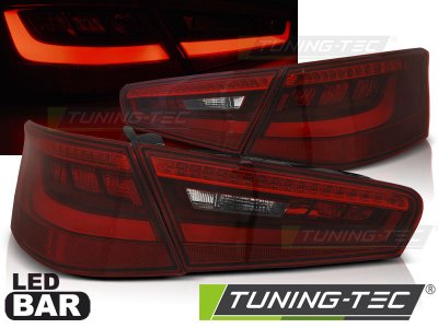 Задние фонари LED Red Crystal на Audi A3 8V 3D