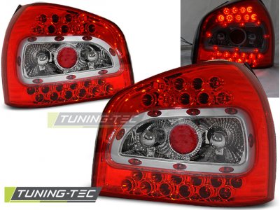 Задние фонари LED Red Crystal Var2 на Audi A3 8L
