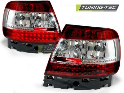 Задние фонари LED Red Crystal V3 на Audi A4 B5