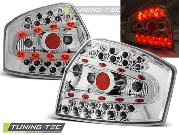 Задние фонари LED Chrome Var2 на Audi A4 B6