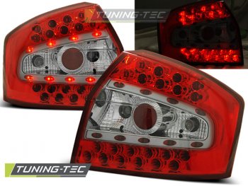 Задние фонари LED Red Crystal V3 на Audi A4 B6