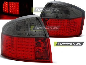 Задние светодиодные фонари LED Red Smoke на Audi A4 B6