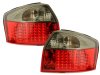 Задние диодные фонари LED Red Black на Audi A4 B6