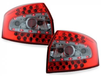 Задние фонари LED Red Crystal на Audi A4 B6