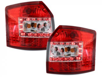 Задние фонари LED Red Crystal на Audi A4 B6 Avant