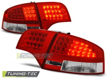 Задние фонари диодные LED Red Crystal на Audi A4 B7 Sedan