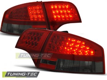 Задние фонари диодные LED Red Smoke на Audi A4 B7 Sedan