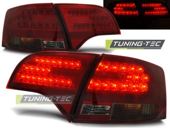 Задние фонари диодные LED Red Smoke на Audi A4 B7 Avant