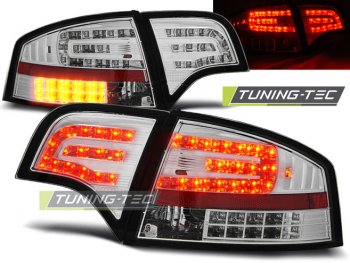 Задние фонари диодные LED Chrome на Audi A4 B7 Sedan