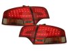 Задние диодные фонари LED Red Smoke на Audi A4 B7