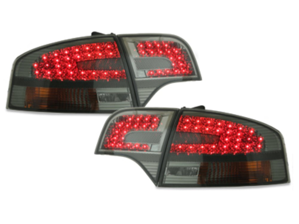 Задние диодные фонари LED Smoke на Audi A4 B7