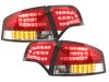 Задние фонари LED Red Crystal на Audi A4 B7