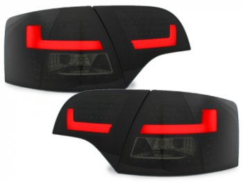 Задние диодные фонари Litec LED Black Smoke на Audi A4 B7 Avant