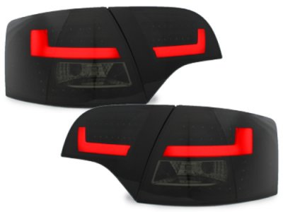 Задние диодные фонари Litec LED Black Smoke на Audi A4 B7 Avant