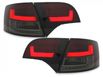 Задние диодные фонари Litec LED Red Smoke на Audi A4 B7 Avant