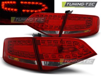 Задние диодные фонари LED Red Crystal V3 на Audi A4 B8