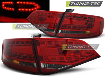 Задние диодные фонари LED Red Smoke Var2 на Audi A4 B8