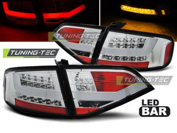 Задние фонари Litec LED Chrome на Audi A4 B8