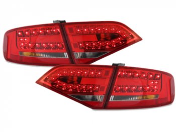 Задние фонари LED Red Crystal на Audi A4 B8