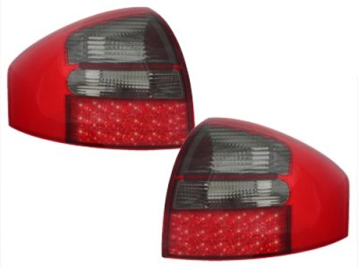 Задние фонари LED Red Smoke на Audi A6 C5
